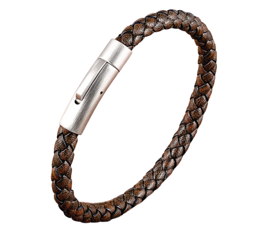 Thin Braid Leather Bracelet