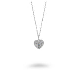Heart Flair Evil Eye Necklace