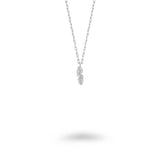 Feather with CZ Necklace