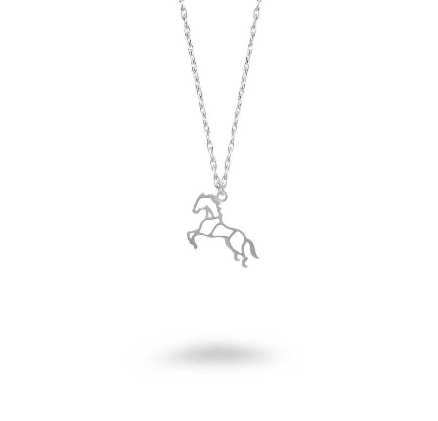 Satin DC Rose Gold Horse Charm Necklace