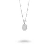 Smooth Oval Locket Necklace