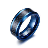 Tungsten Blue Edge with Carbon Fiber Inlay Ring