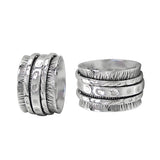 Textured Hammered Meditation Ring