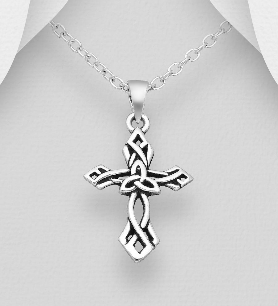 Silver Celtic Cross Necklace