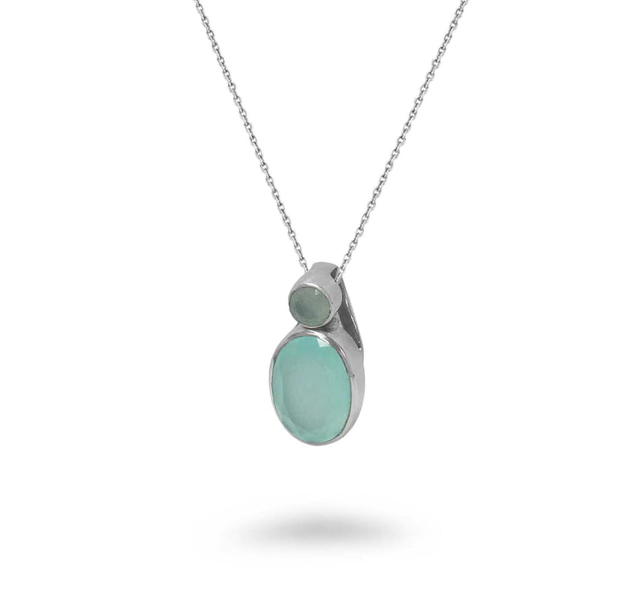 Oval Slider Gemstone Necklace