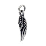 Small Oxidized Angel Wing Necklace