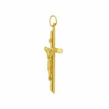 10KT Crucifix Necklace curb 18"
