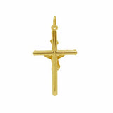 10KT Crucifix Necklace curb 18"