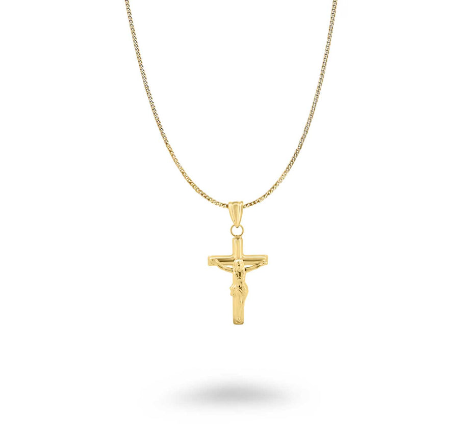 14KT Crucifix Pendant Necklace