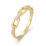 Triple Oval Open Link Ring