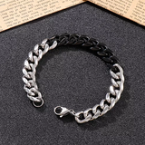 Stainless Steel Curb Colour Dip Bracelet