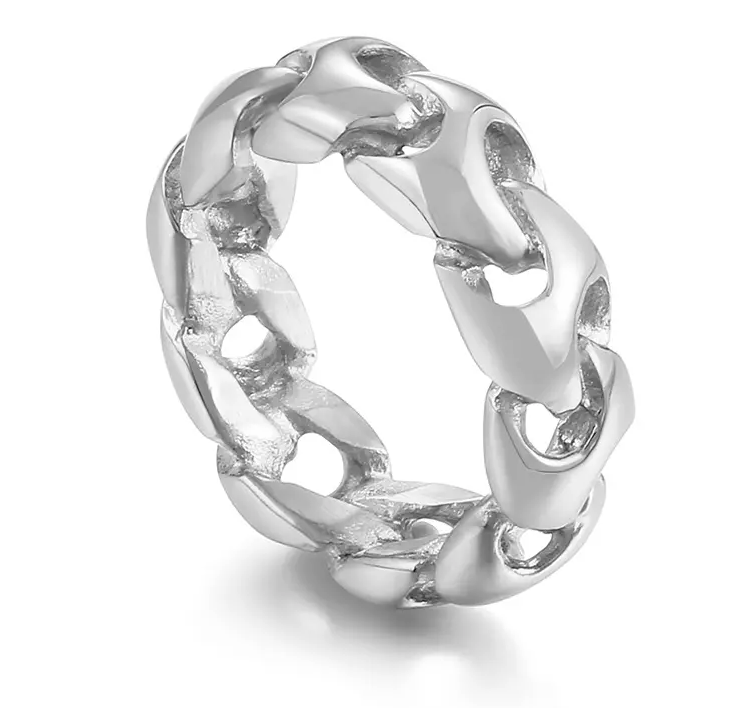 Wide Curb Chain Ring
