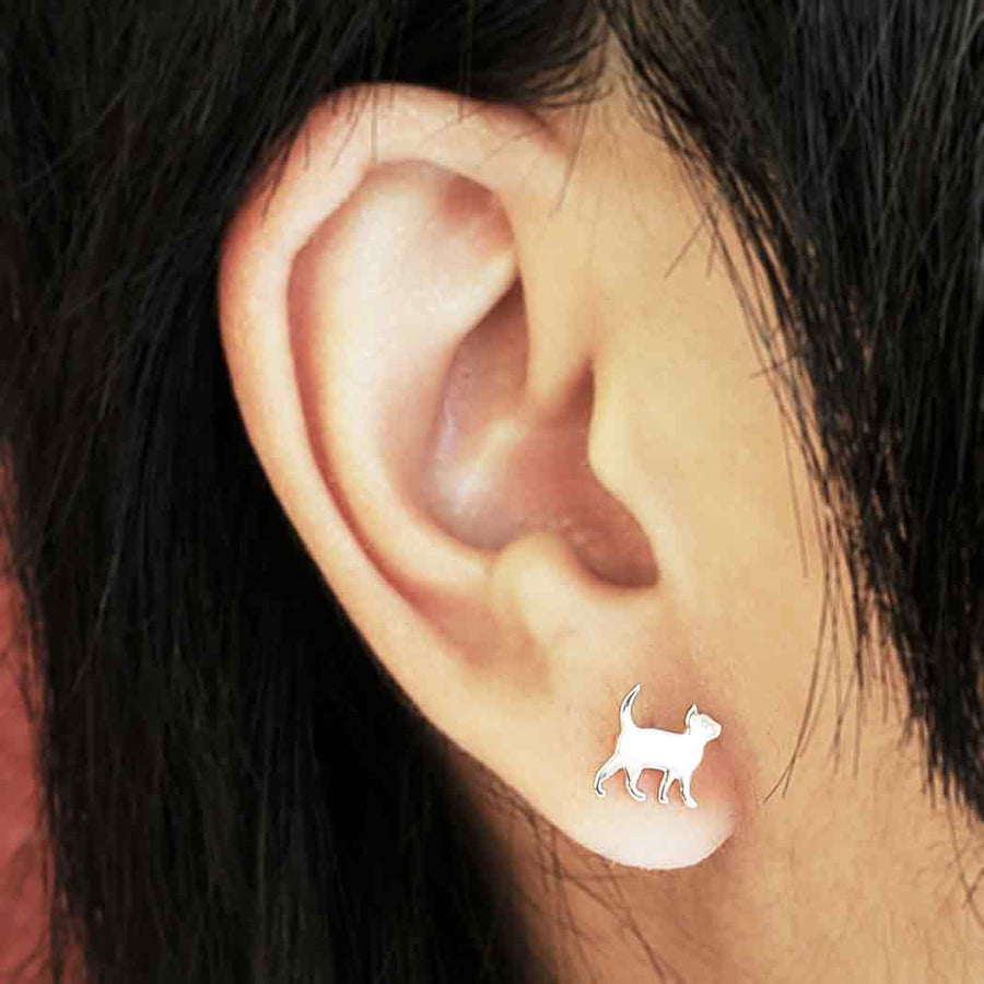 Curious Cat Earrings