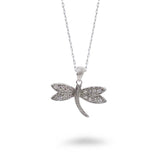 CZ Dragon Fly Necklace