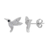 CZ Hummingbird Earrings