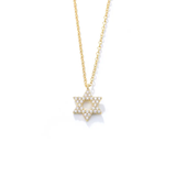 CZ Small Star of David Necklace