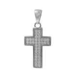 Micropaved CZ Cross Necklace