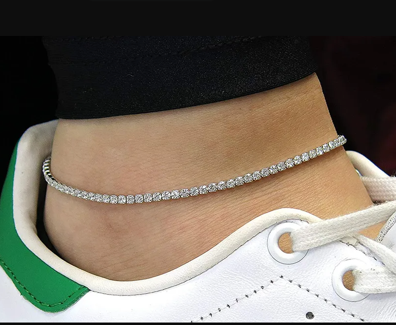 CZ Tennis Anklet