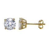 Gold CZ Studs