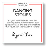 Criss-Cross Dancing Stone Necklace
