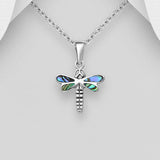 Dragonfly with Shell in Wing Necklace