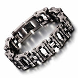 Oxidized Bike Chain Bracelet 16mm