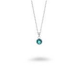 Small Swarovski Round Birthstone Necklace