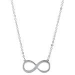 Smooth Silver Infinity Necklace