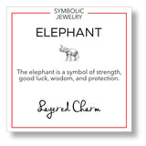 CZ Encrusted Elephant Necklace