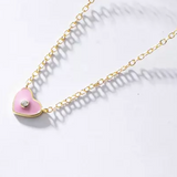 Pastel Enamel Symbol Necklace