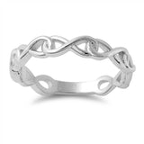 Silver Infinity Eternity Ring