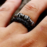 Stainless Steel Skull Eternity Ring
