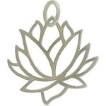 Sterling Silver Lotus Flower Pendant - Layered Charm