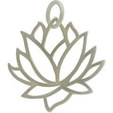 Sterling Silver Lotus Flower Pendant - Layered Charm