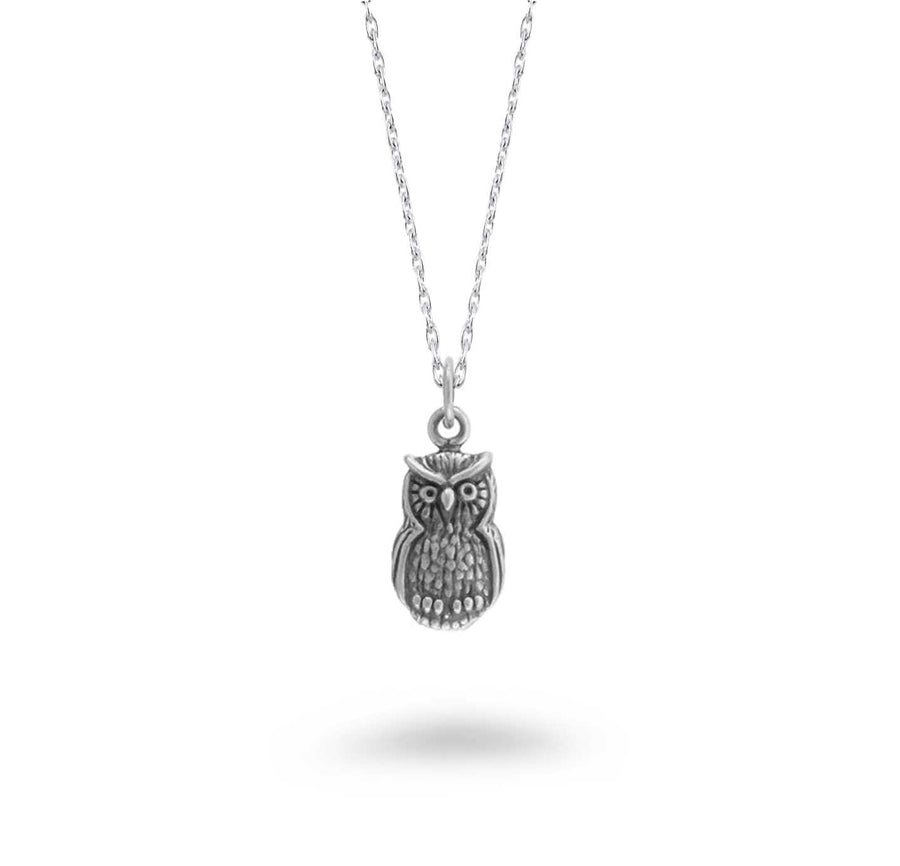 TEXTURED OWL Necklace