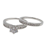 6.5mm Solitaire Engagement Ring Set