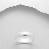 Sterling Silver Beveled Ring 5mm