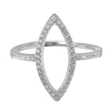 Oval CZ Ring