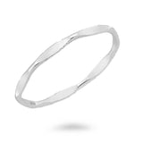 Stackable Faceted Silver Ring