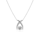 Criss-Cross Dancing Stone Necklace