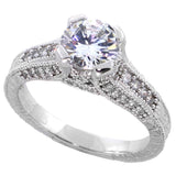 1.25ct CZ Solitaire Ring