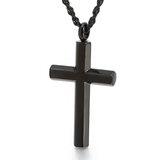Mininalistic Facet Cross Necklace