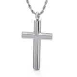 Mininalistic Facet Cross Necklace
