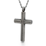 Mininalistic Facet Cross Necklace