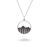 Round Tree and Mountain Necklace
