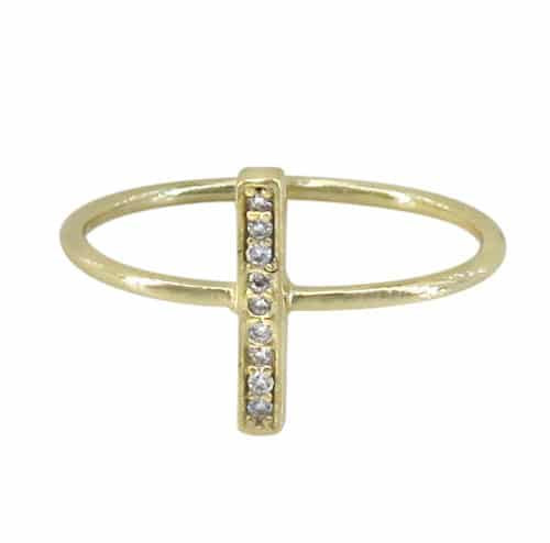 Bar CZ  Ring