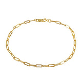 Gold Filled Paperclip Bracelet 2.5mm