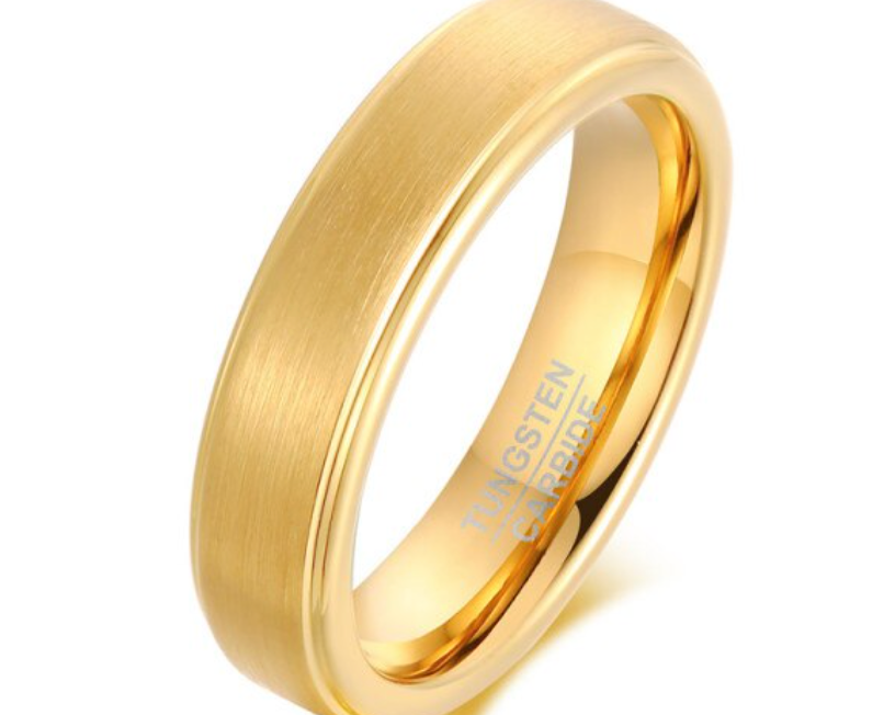 Tungsten Flat Brushed 5mm Ring