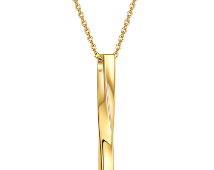 Rectangle Twist Necklace