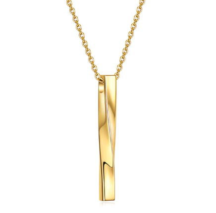 Rectangle Twist Necklace